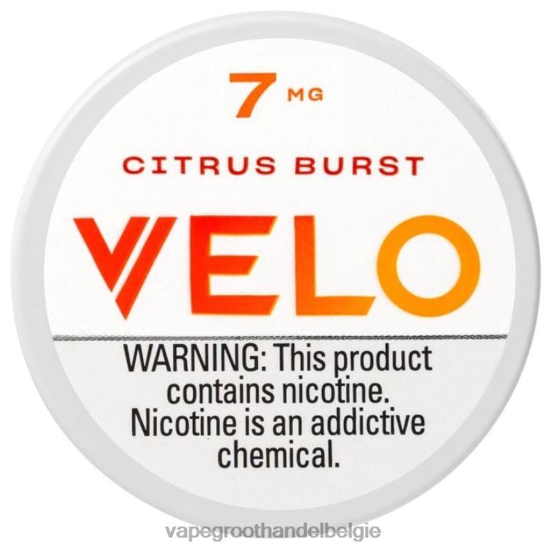 citrus barstte - vape groothandel inkoop 0284V44 VELO nicotinezakje 7 mg