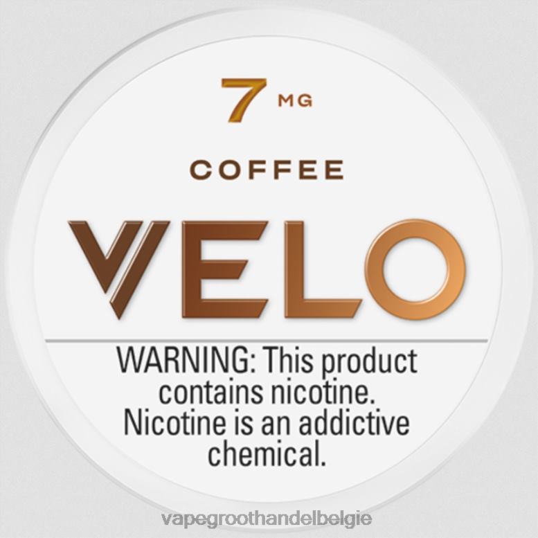 koffie - groothandel vape wegwerp 0284V51 VELO nicotinezakje 7 mg