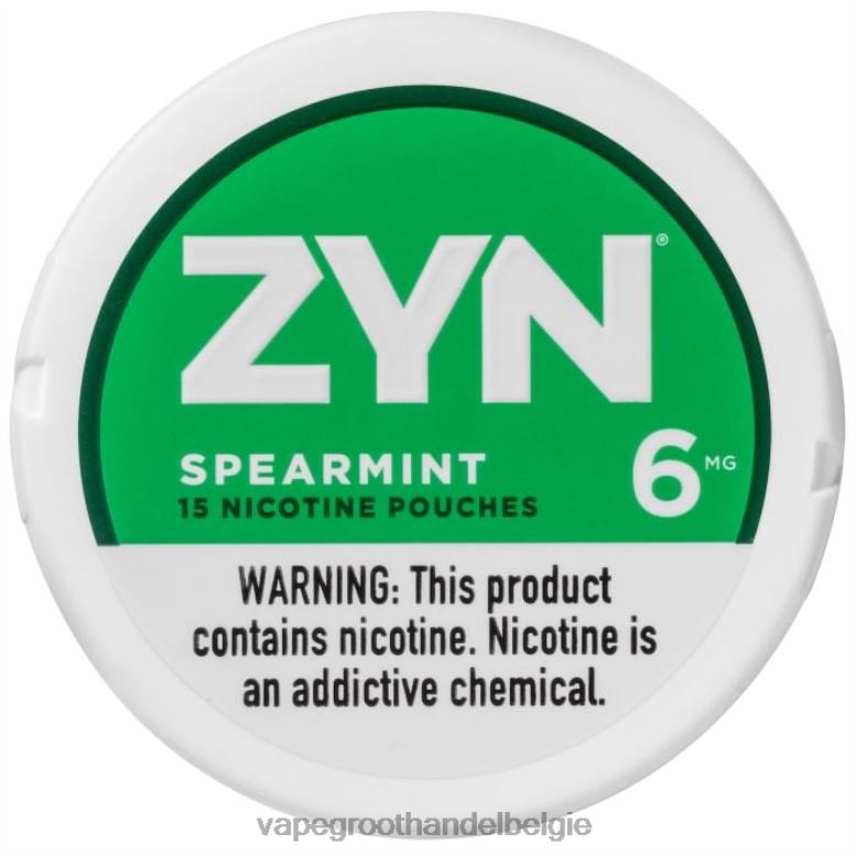 groene munt - vape groothandel België 0284V15 ZYN nicotinezakje 6 mg