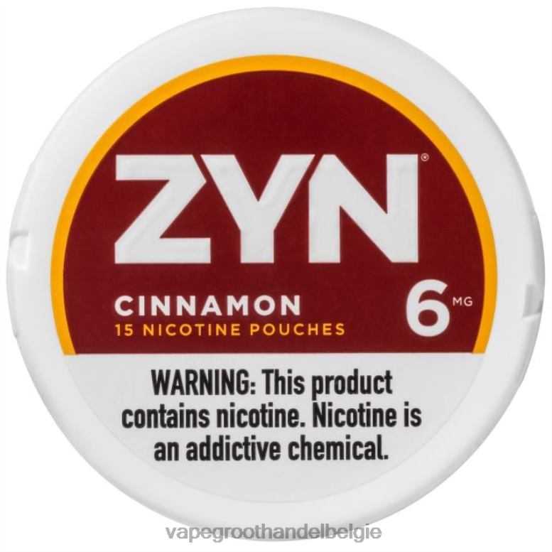 kaneel - elektronische sigaret zonder nicotine 0284V19 ZYN nicotinezakje 6 mg