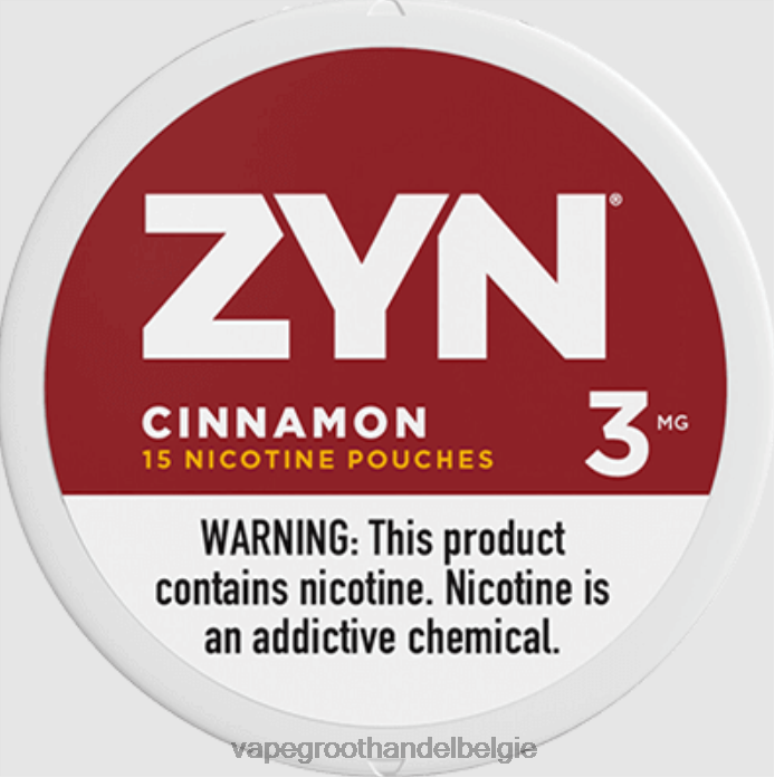 kaneel - elektronische sigaret zonder nicotine 0284V29 ZYN nicotinezakje 3 mg