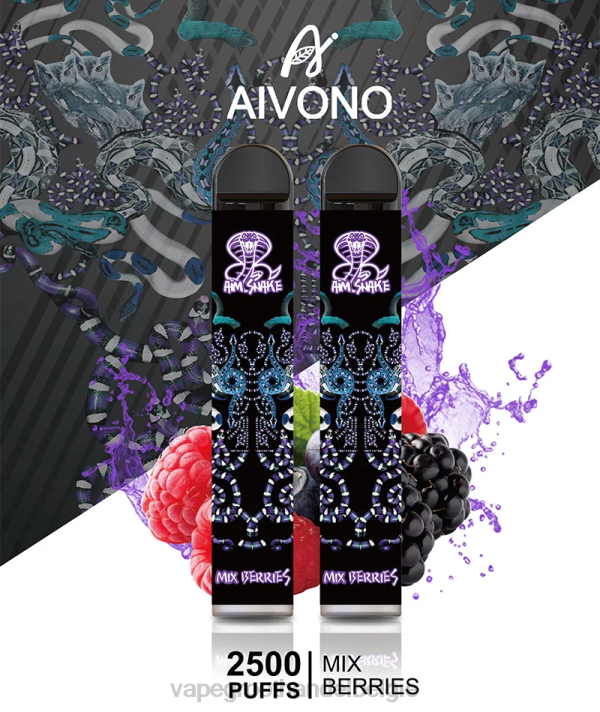 Vape Groothandel - Aivono AIM SNAKE 2500 bessen mengen V244312