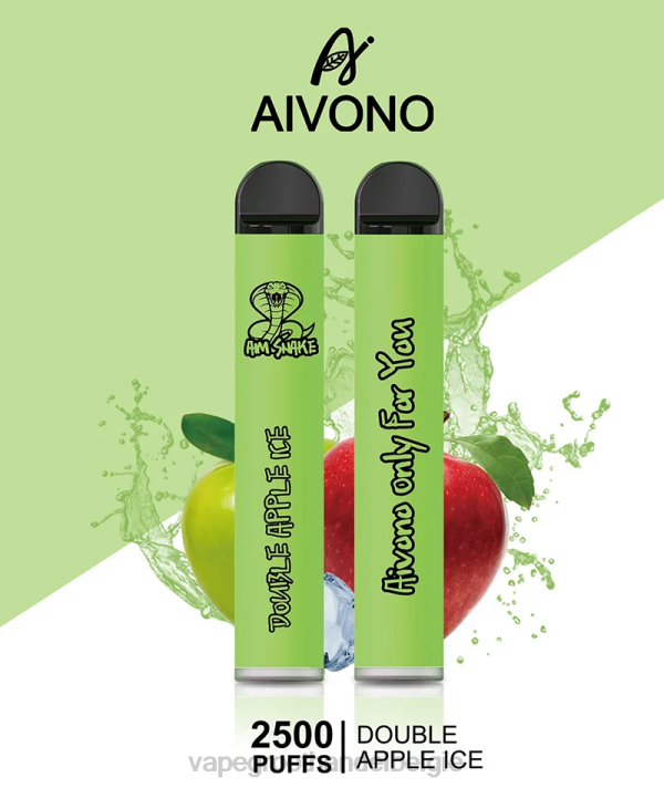 Vape Groothandel België - Aivono AIM SNAKE 2500 dubbel appelijs V244304