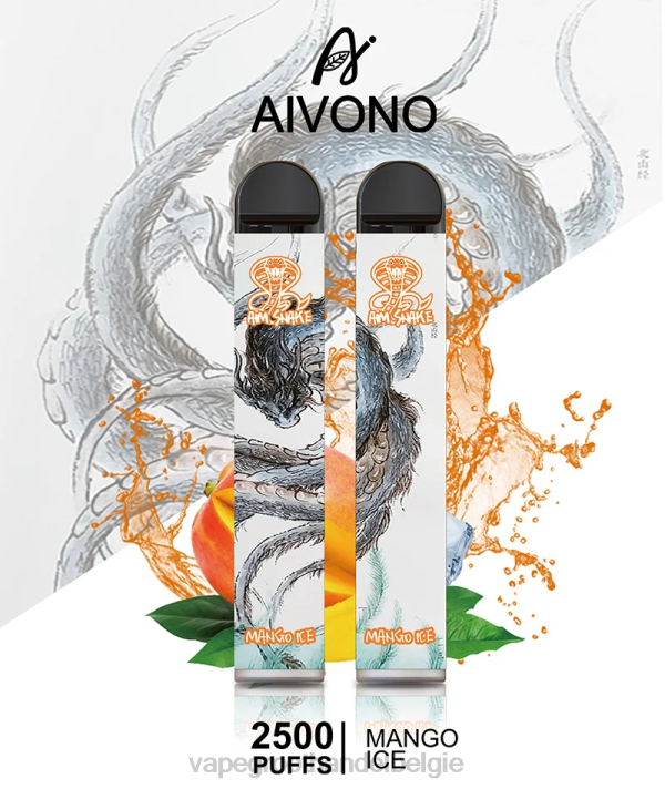 Vape Groothandel Inkoop - Aivono AIM SNAKE 2500 mango-ijs V244313