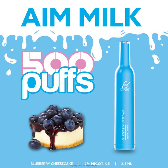 Vape Groothandel België - Aivono AIM MILK 500 bosbessen-cheesecake V244274