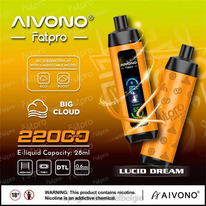 Crystal Vape Groothandel Belgie - Aivono Fatpro 22000 lucide droom V2447