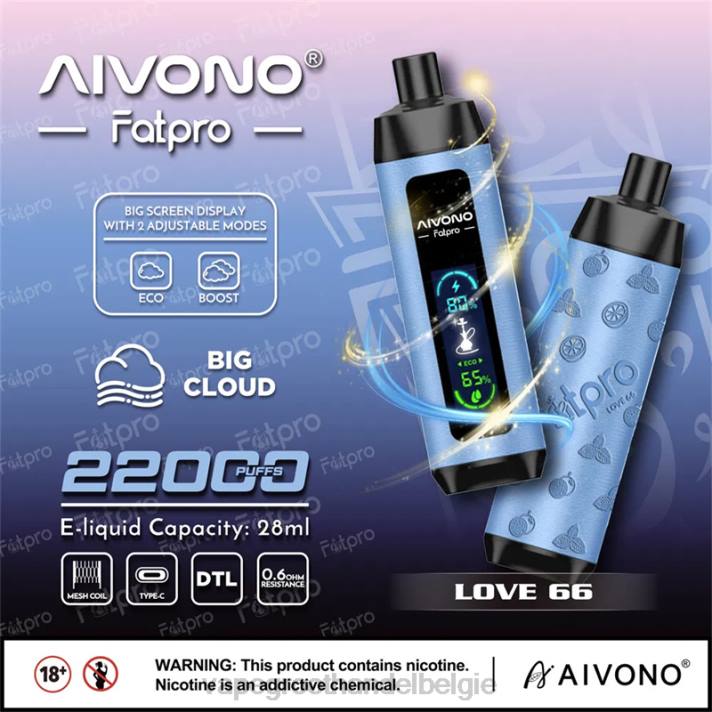 Groothandel Vape Wegwerp - Aivono Fatpro 22000 liefde 66 V2446