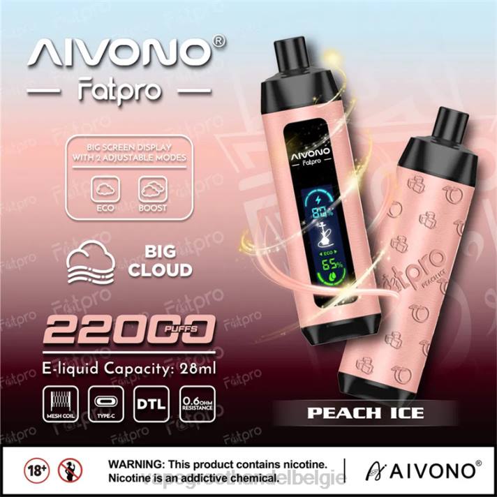 Vape Groothandel Elf Bar - Aivono Fatpro 22000 perzik ijs V2445