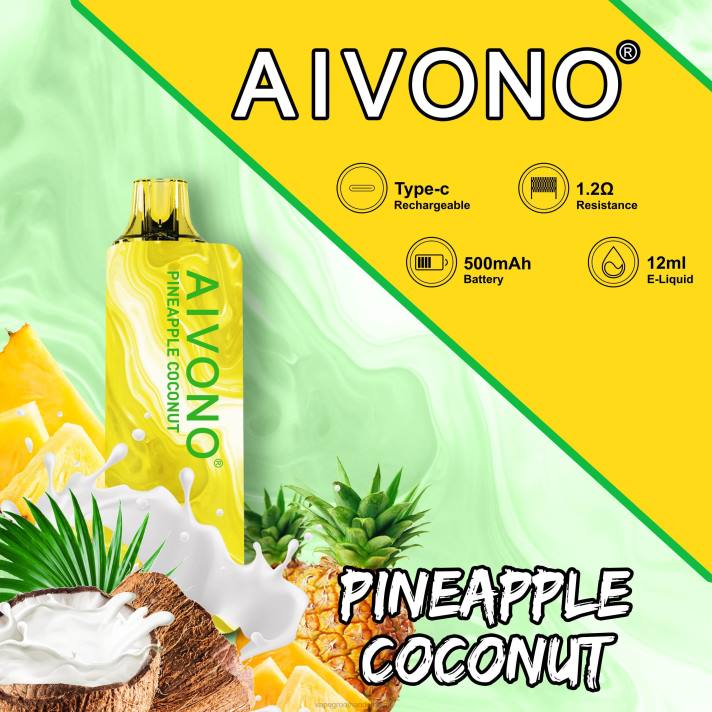 Groothandel Vape Wegwerp - Aivono AIM GUN 7000 ananas kokosnoot V244106