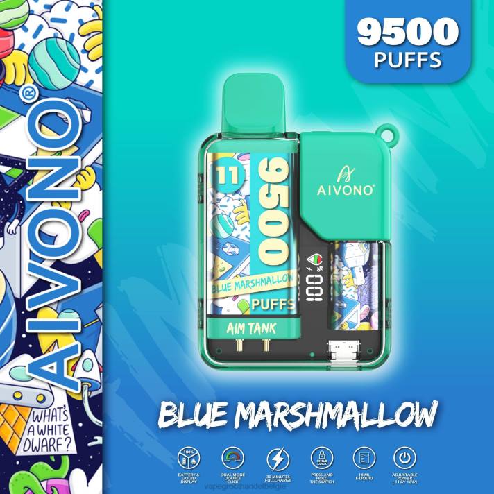 blauwe marshmallow