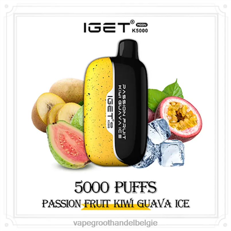 IGET Moon k5000 passievrucht-kiwi-guave-ijs V0X4J2 - Vape Groothandel