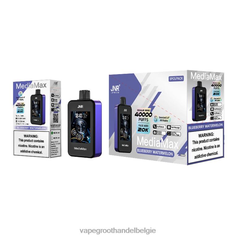 JNR MediaMax 40k trekje - vape groothandel bosbessen watermeloen 6888X12