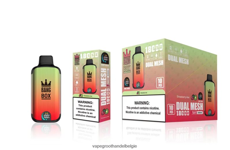 Bang Box 18000 trekjes aardbei-kiwi Vape Groothandel België - 42ZRB692