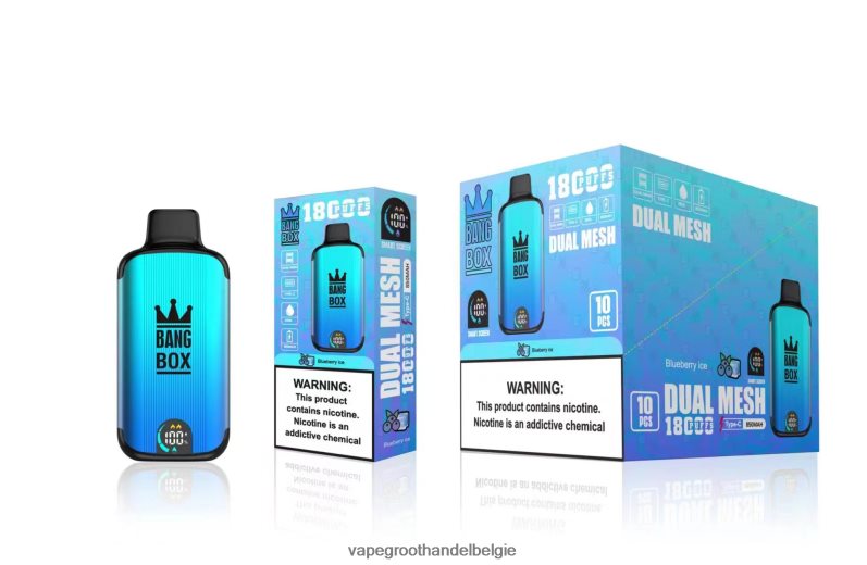 Bang Box 18000 trekjes bosbessen ijs Vape Groothandel - 42ZRB690