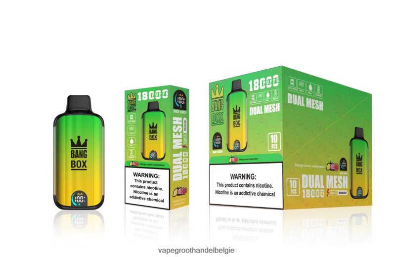 Bang Box 18000 trekjes mango perzik watermeloen Dampen Belgie - 42ZRB689