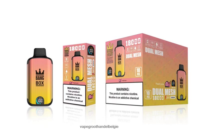 Bang Box 18000 trekjes perziksap Vape Groothandel Inkoop - 42ZRB691