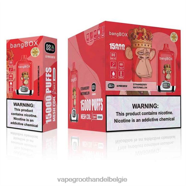 aardbei watermeloen - vape groothandel elf bar 0284V136 Bang Box 15000