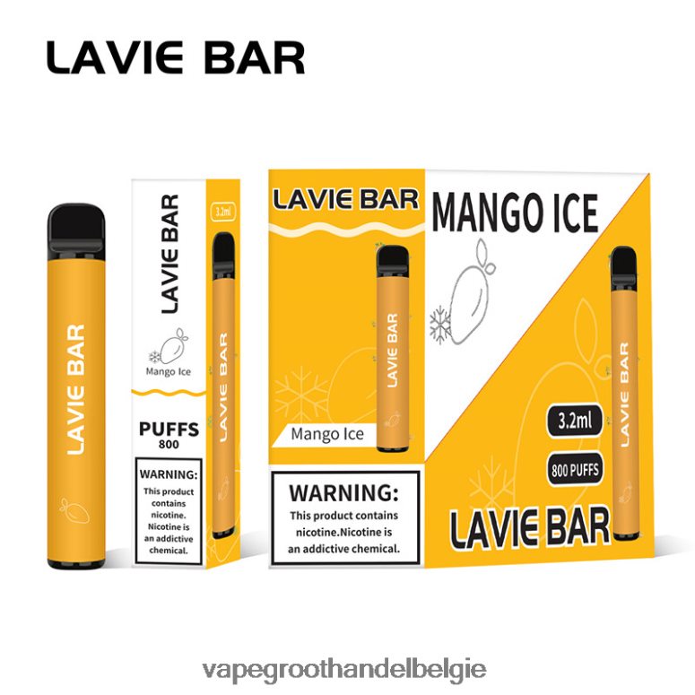 Elektronische Sigaret Winkel - LAVIE BAR 800 trekjes mango-ijs F20N42309