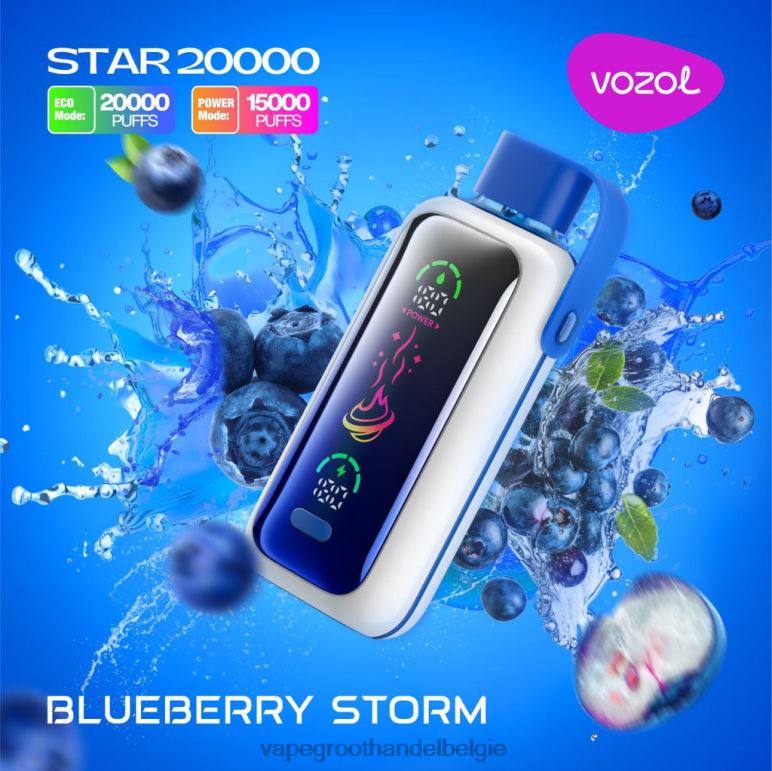 VOZOL STAR 20000 bosbessenstorm 8XN0J5 | Vape Groothandel Elf Bar