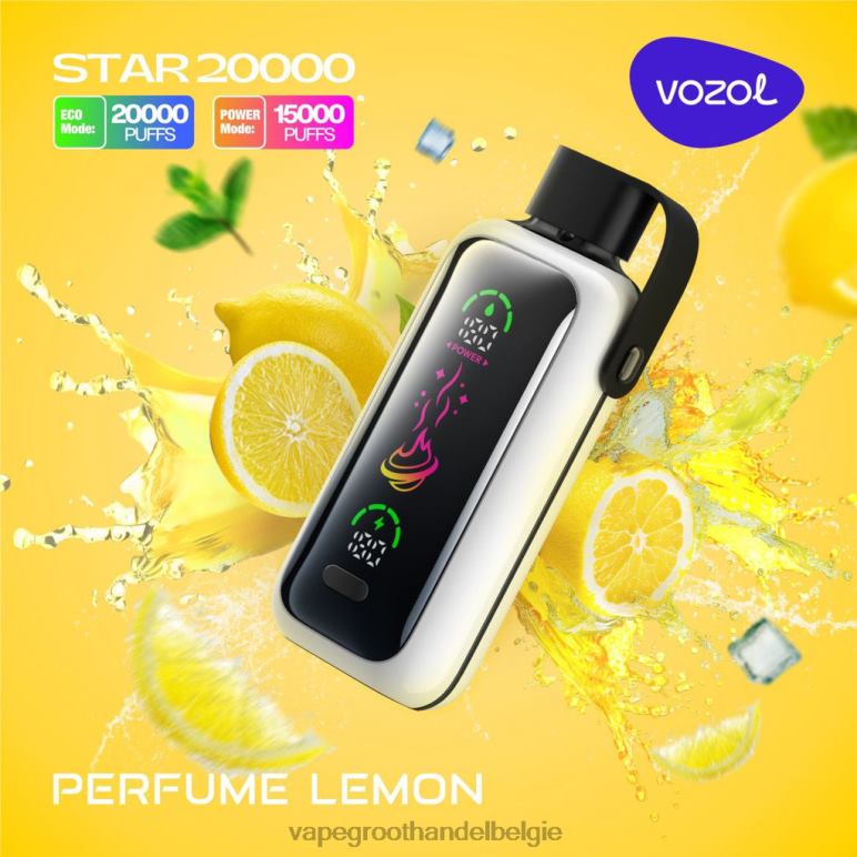 VOZOL STAR 20000 parfum citroen 8XN0J17 | Crystal Vape Groothandel Belgie